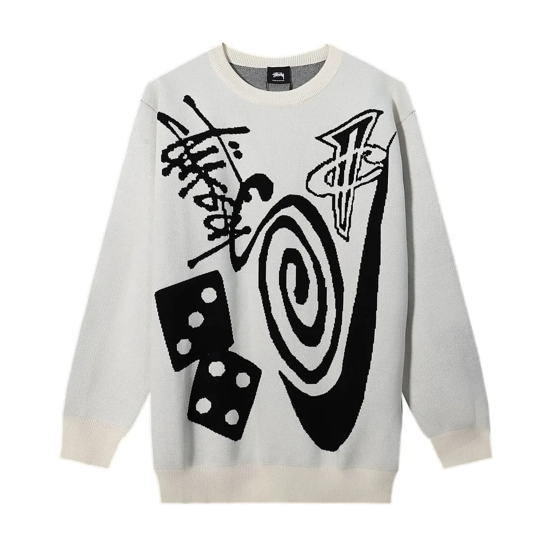 Stussy Arc Logo Cotton Knit Sweater — photo 3