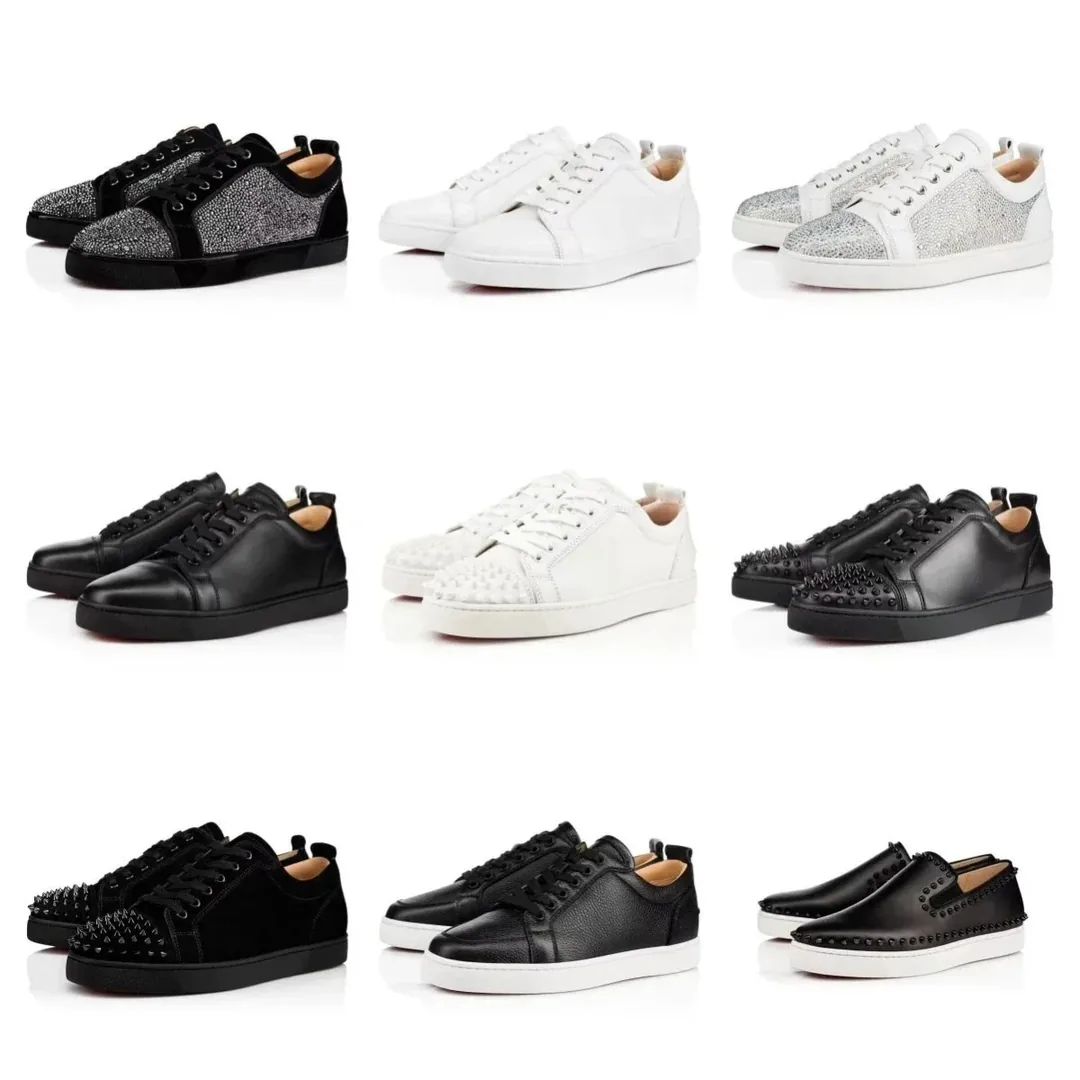 Christian Louboutin White Studded Skate Shoes