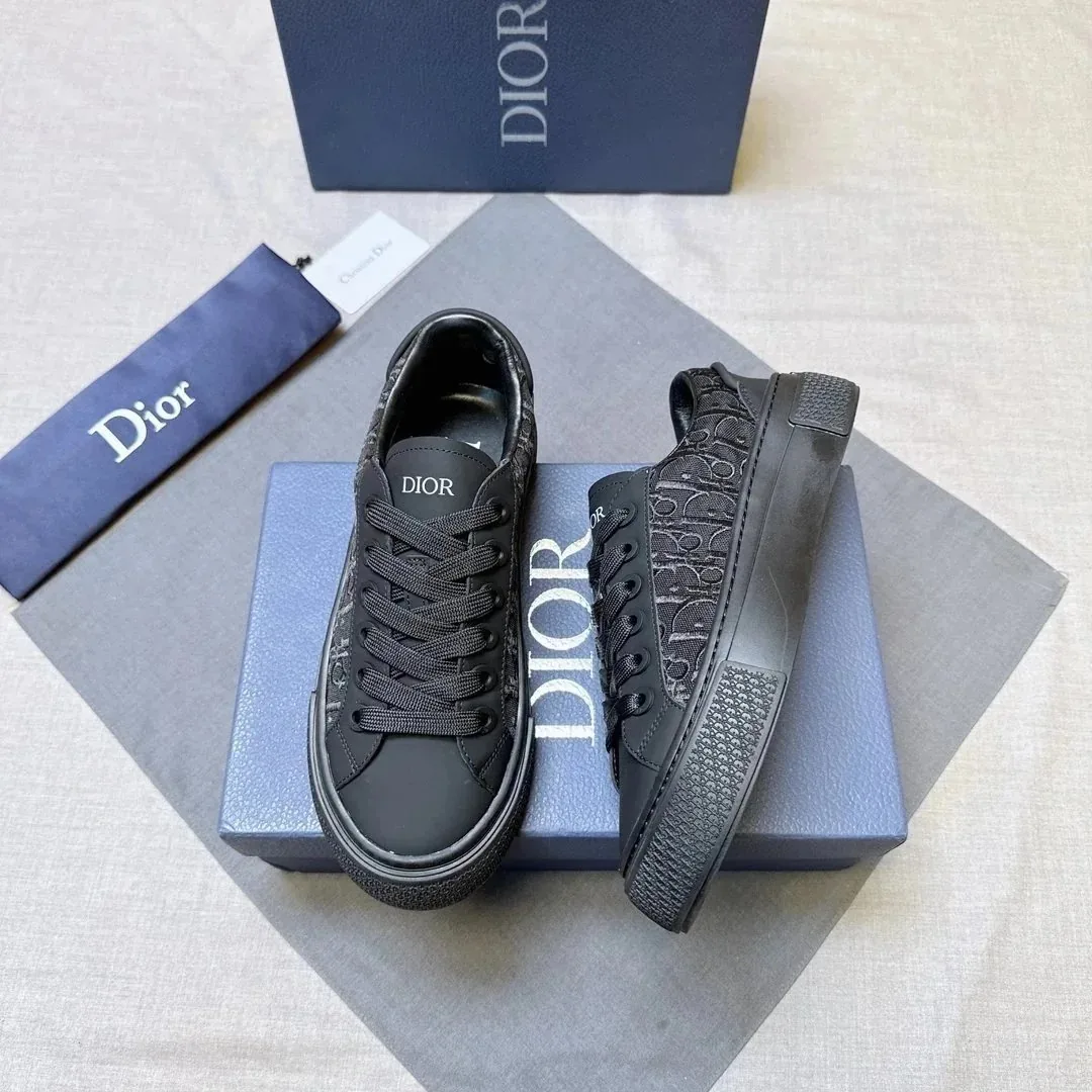 Dior B23 Navy Low-Top Trainers — photo 8
