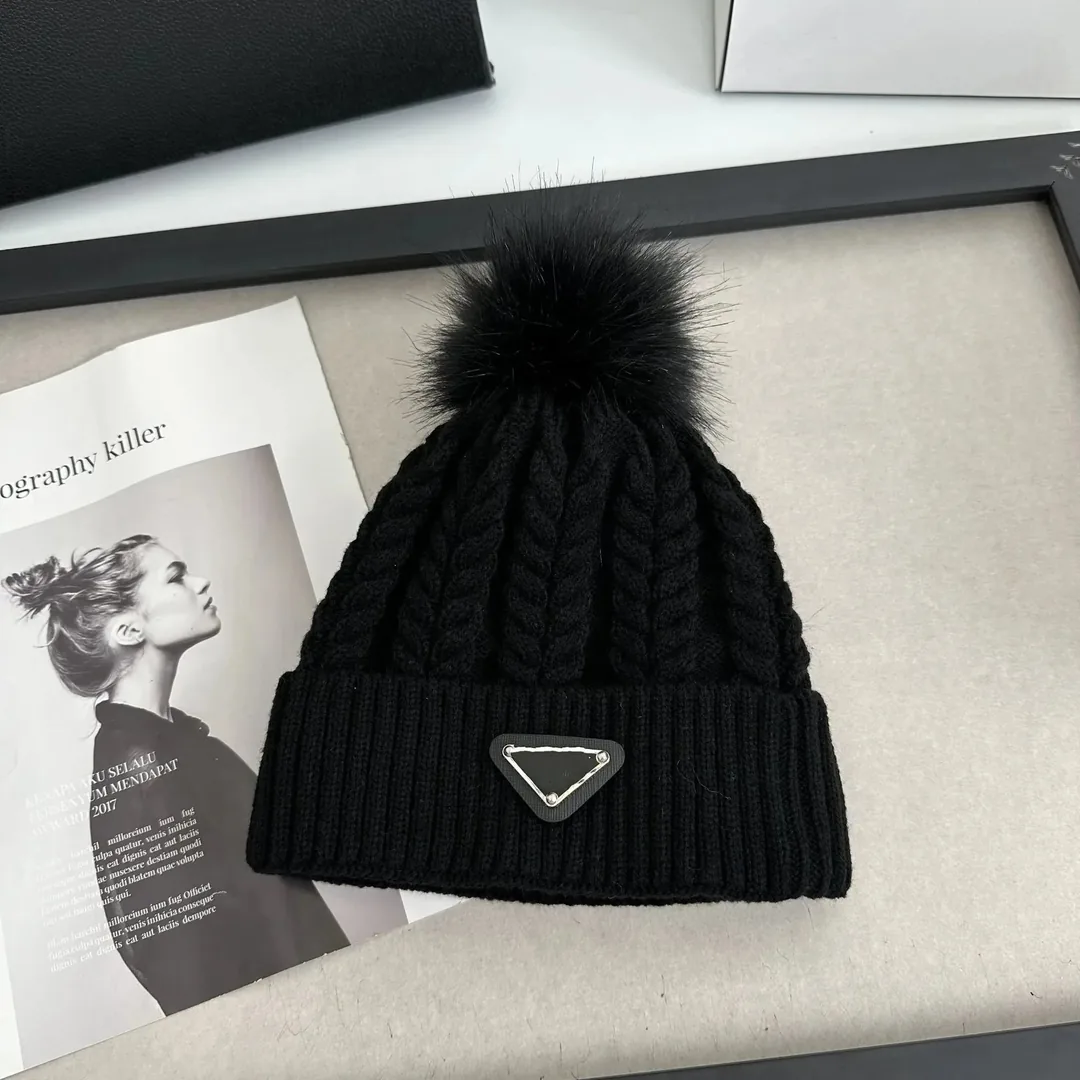 Chanel Logo Pom Pom Knit Beanie Collection — QC