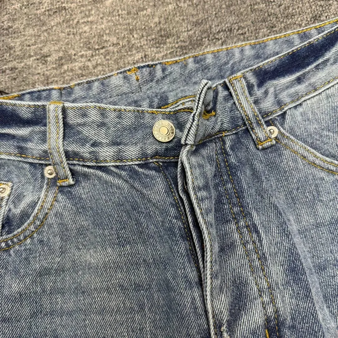 Washed Heavyweight Striped Jeans — photo 5