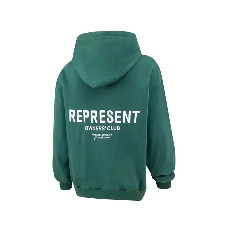 Represent Logo Print Hooded Hoodie — Photo 6