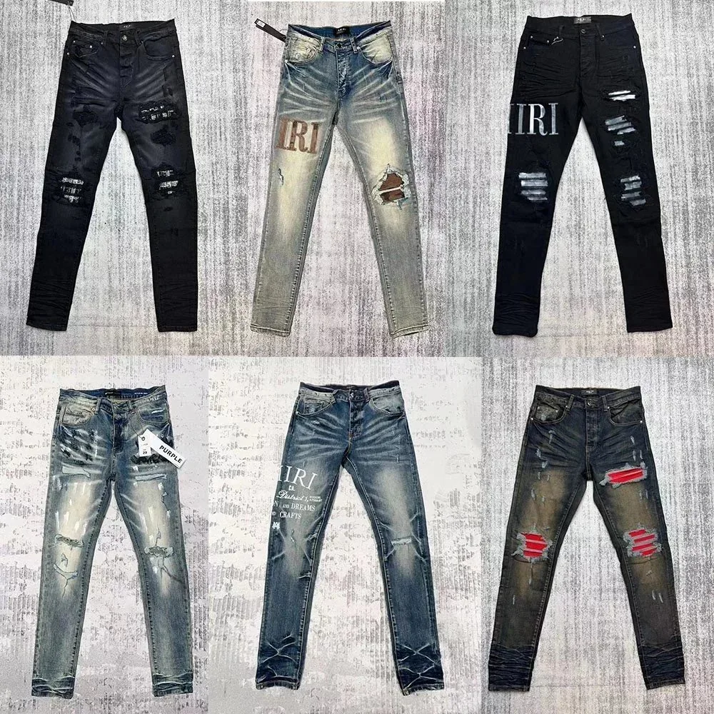 Amiri Distressed Denim Jeans Collection