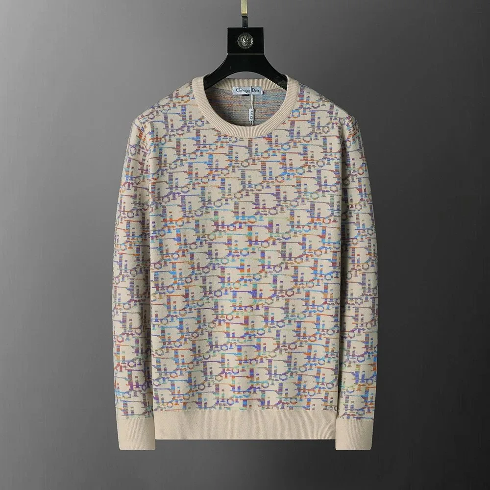 Crewneck Letter Embroidered Knit Sweater — photo 4