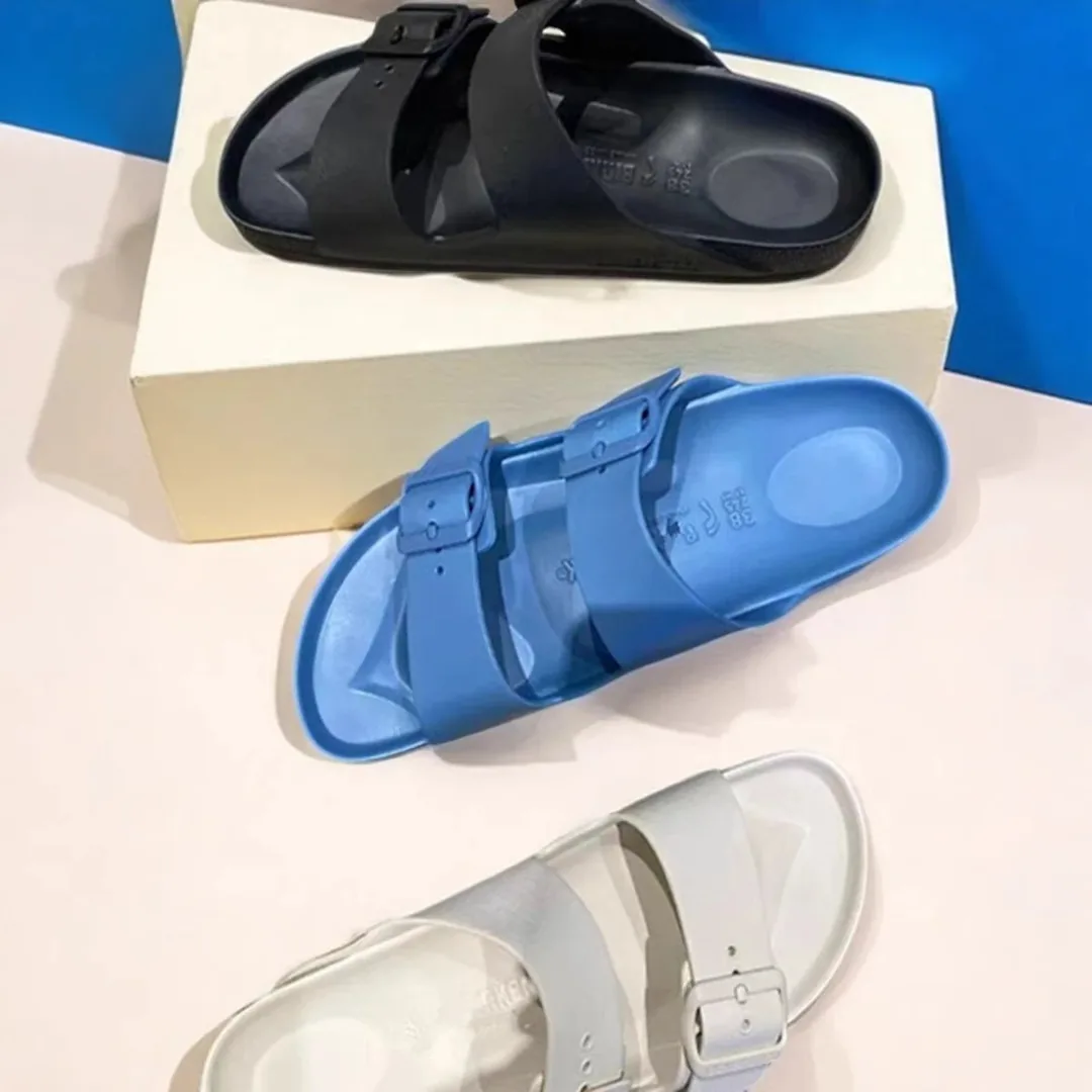 Birkenstock EVA Double-Buckle Slides — QC