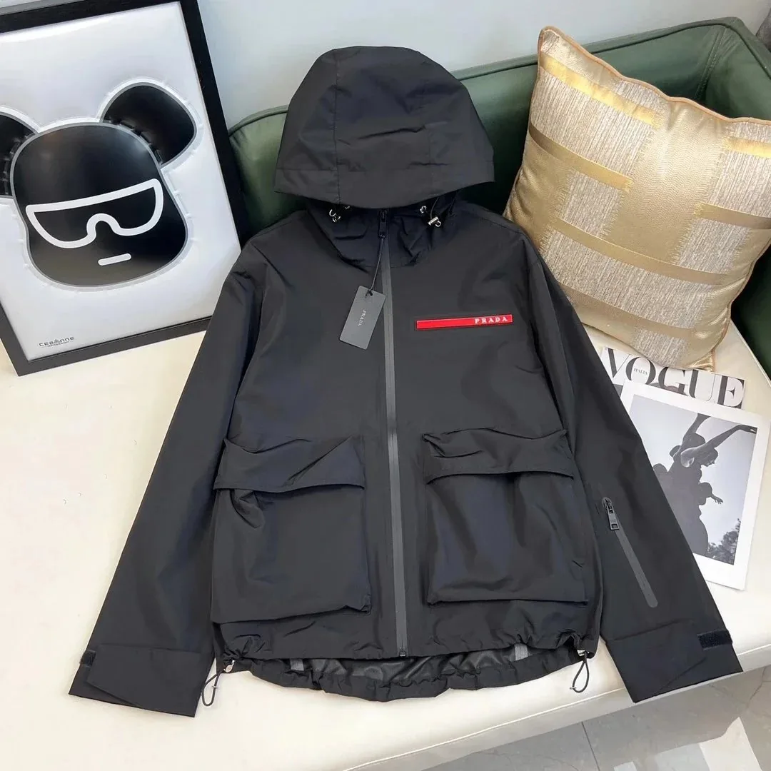 Prada Linea Rossa Hooded Technical Jacket