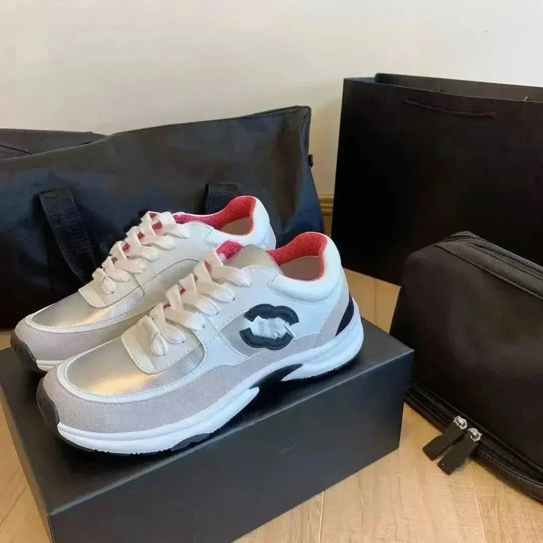 Chanel White Grey Sneakers — QC