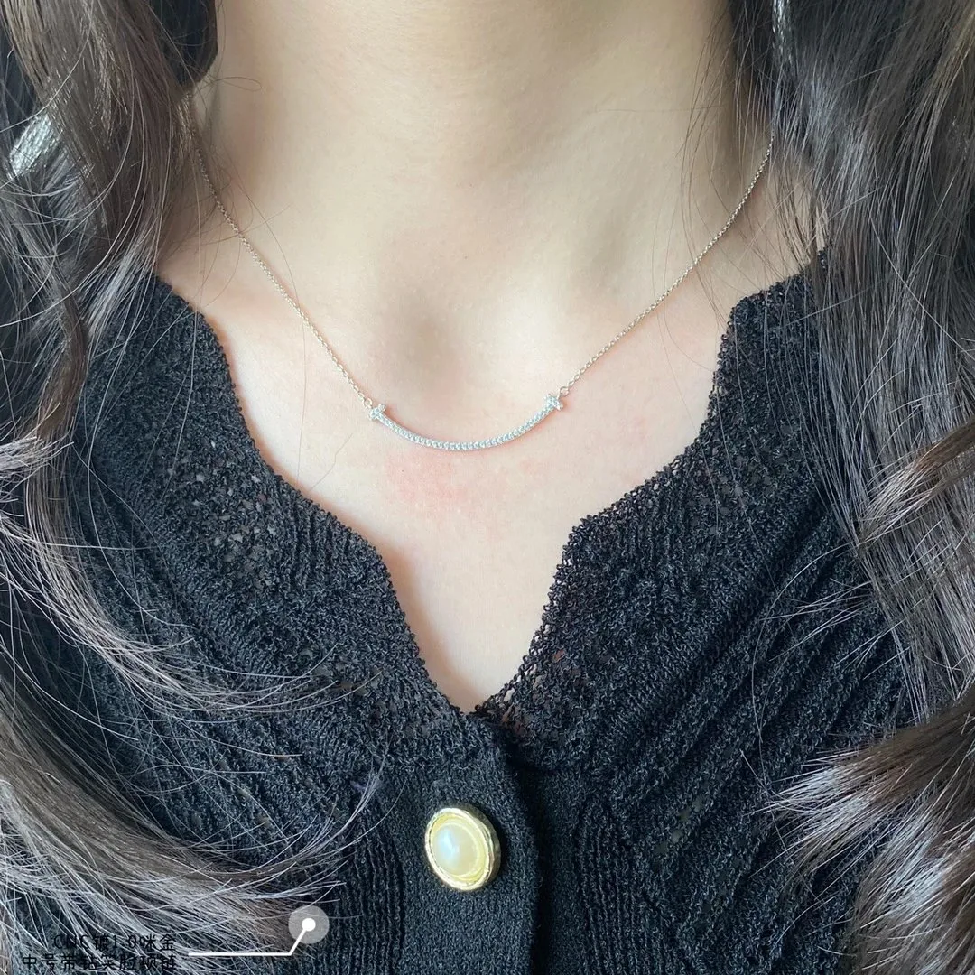 Tiffany Double T Diamond Necklace — Photo 3