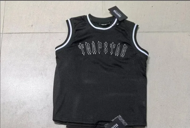 Blue Mesh Embroidered Basketball Jersey Set — photo 6