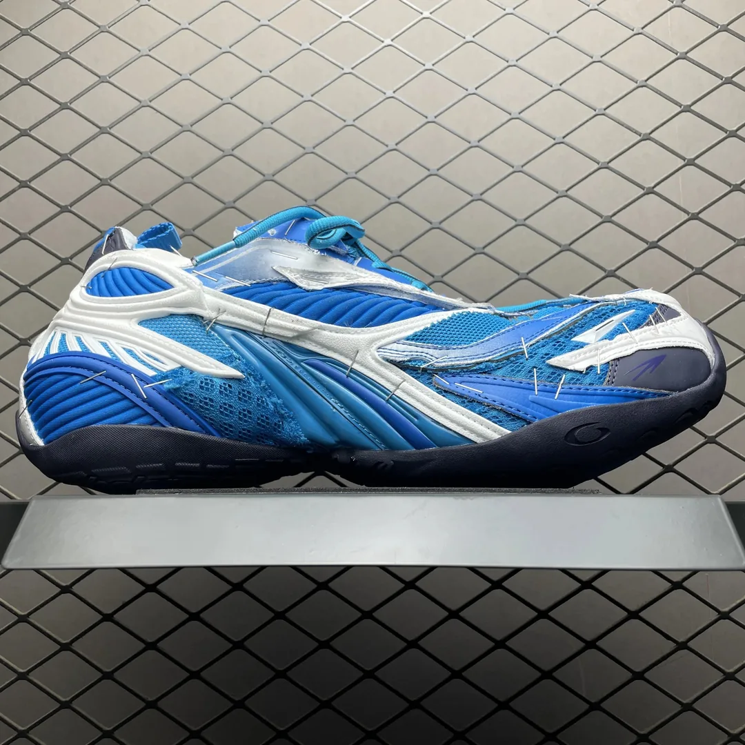 Blue Soleless Polyester Sneakers — photo 3