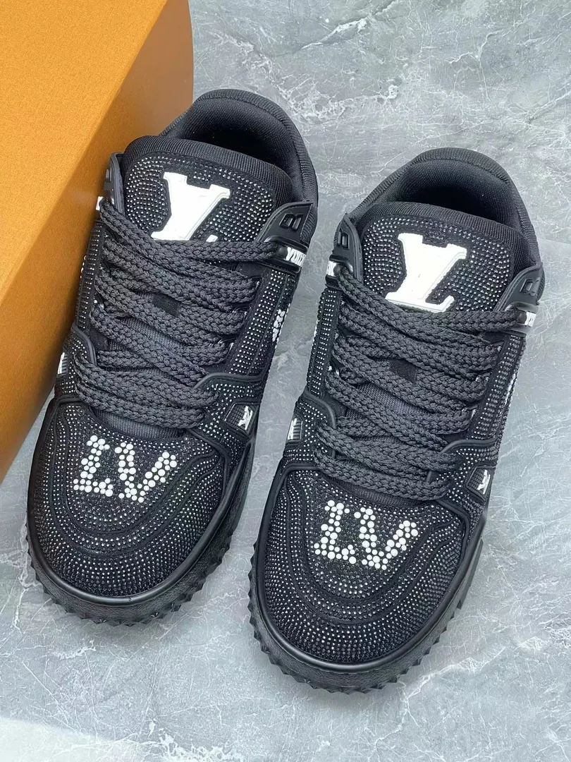 Louis Vuitton LV Trainer Maxi Black Custom Sneakers — Photo 3