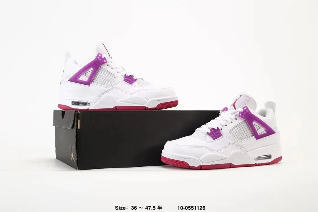 Pink Air Jordan 4 Sneakers — Photo 3