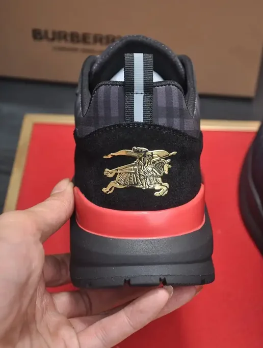 Burberry Brown Check Athletic Sneakers — photo 7