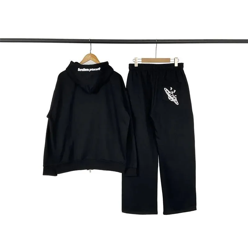Print Fleece Zip Cardigan Set — Photo 6