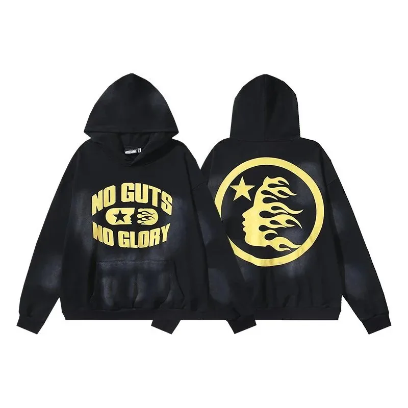 Hellstar Flame Face Washed Hoodie — Photo 3