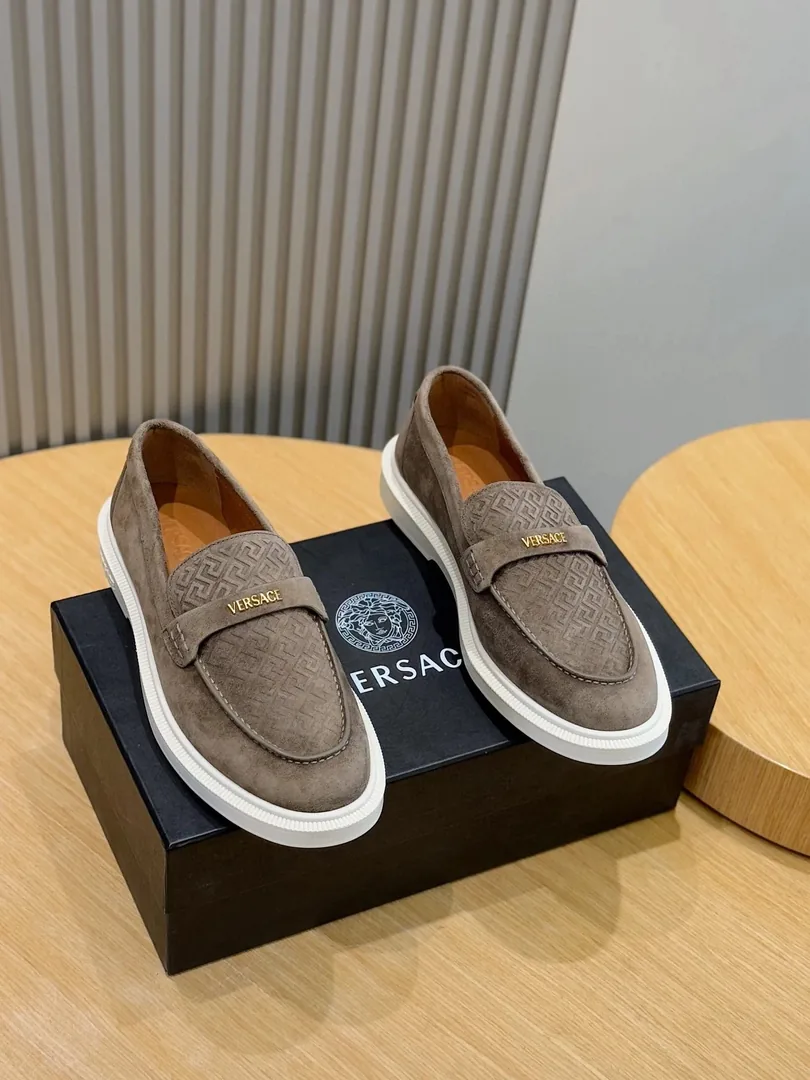 Versace Leather Loafers