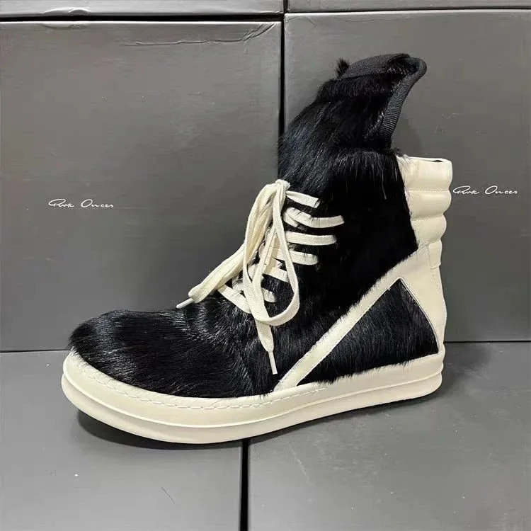 Rick Owens Geobasket Grey Dark Chunky Sneakers — Photo 11