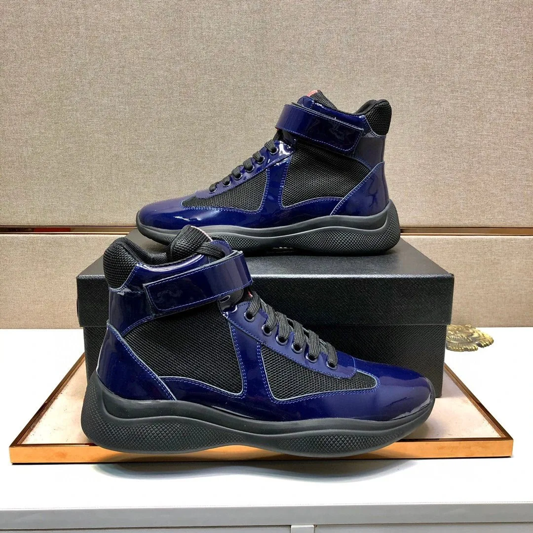 Prada Americas Cup Black Patent Sole Sneakers — photo 2