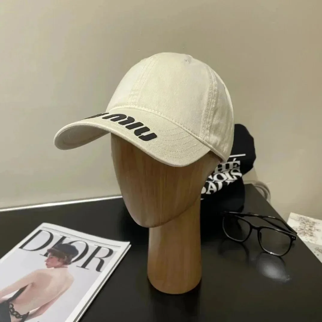Miu Miu Logo Denim Newsboy Cap Collection — photo 4
