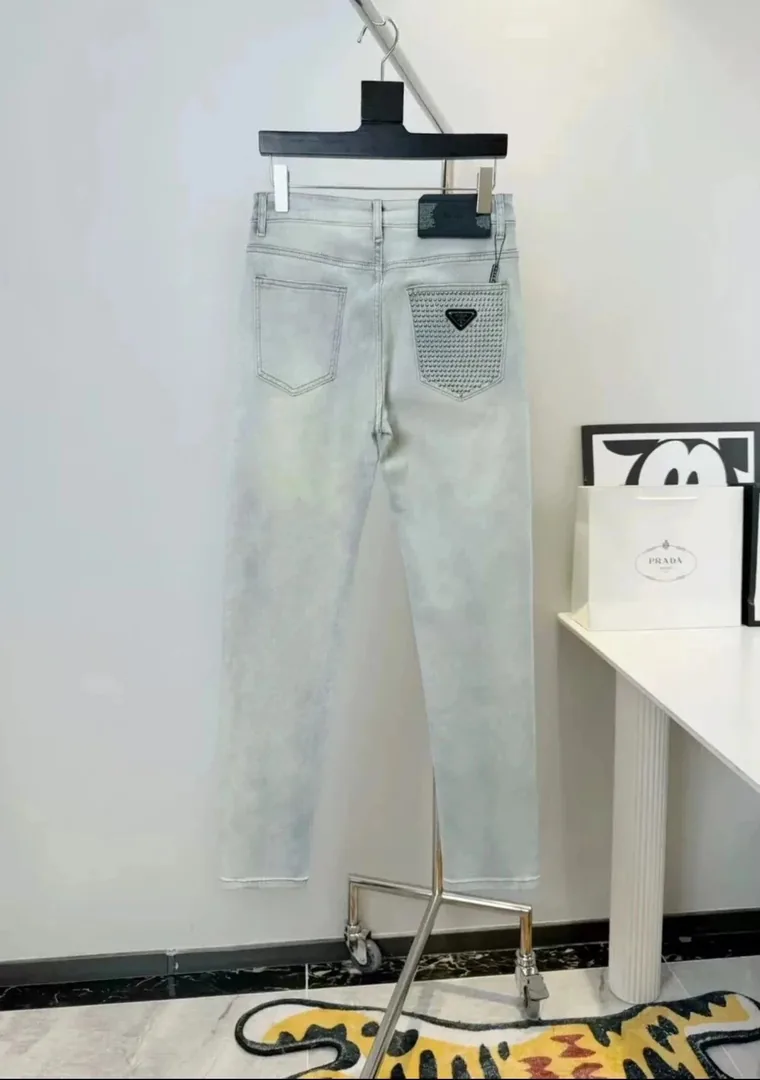 Prada White Straight Leg Jeans — QC
