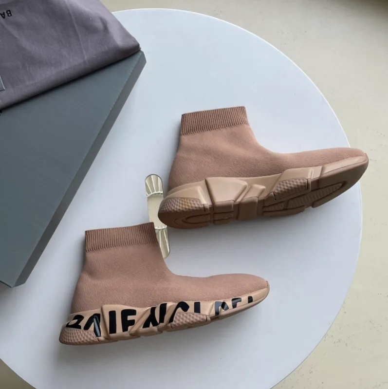 Balenciaga Speed Trainer Black White Sock Slip-Ons — photo 10