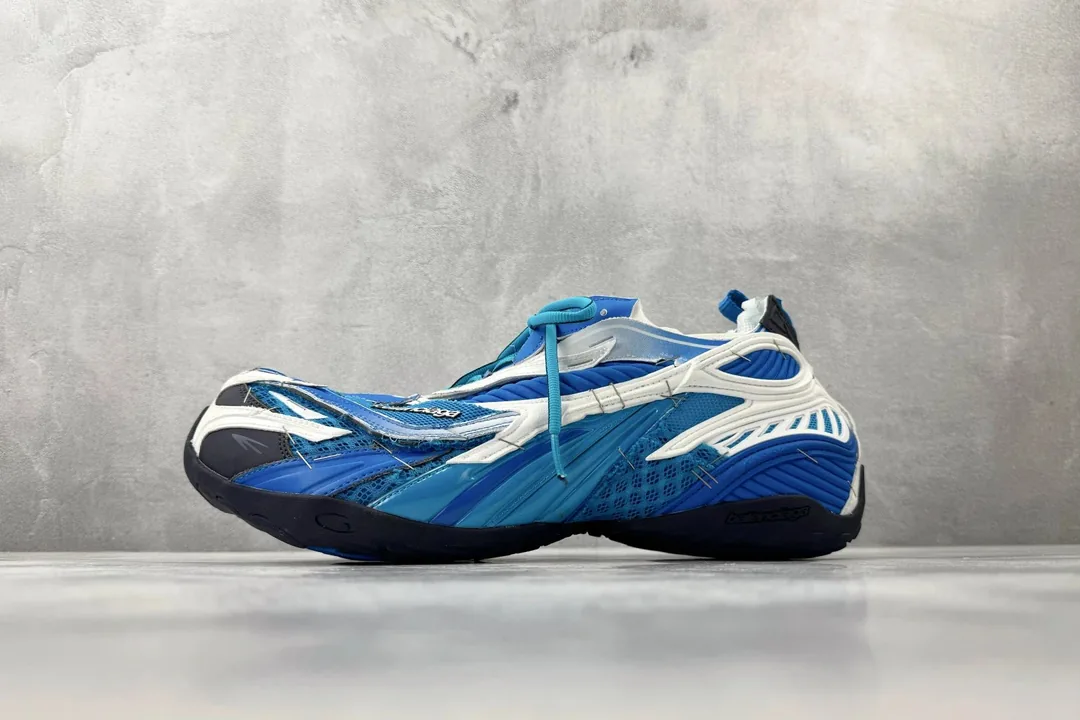 Blue Soleless Polyester Sneakers — photo 8