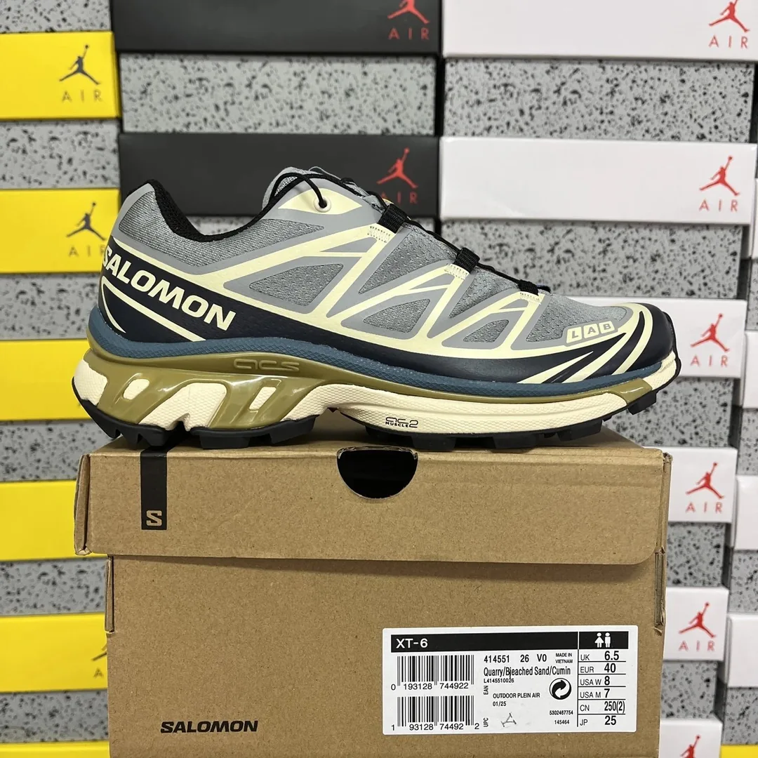 Salomon XT-6 Grey Outdoor Mountain Trail Runners — Photo 14