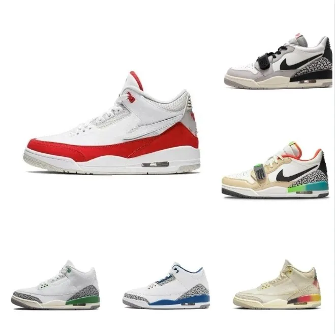 Jordan 3 Red Low-Top Sneakers
