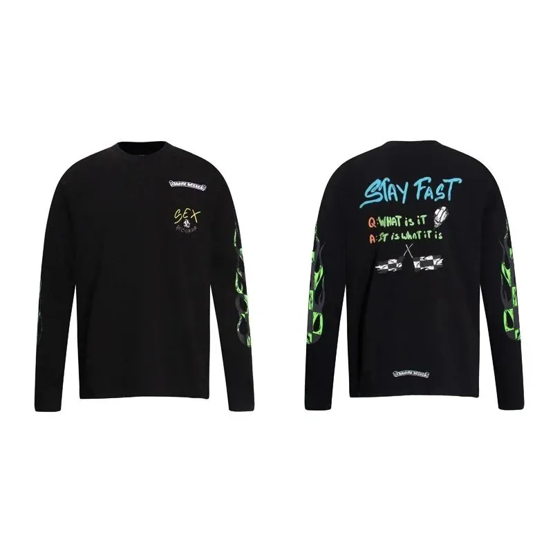 Cotton Print Long-Sleeve Tee — Photo 10