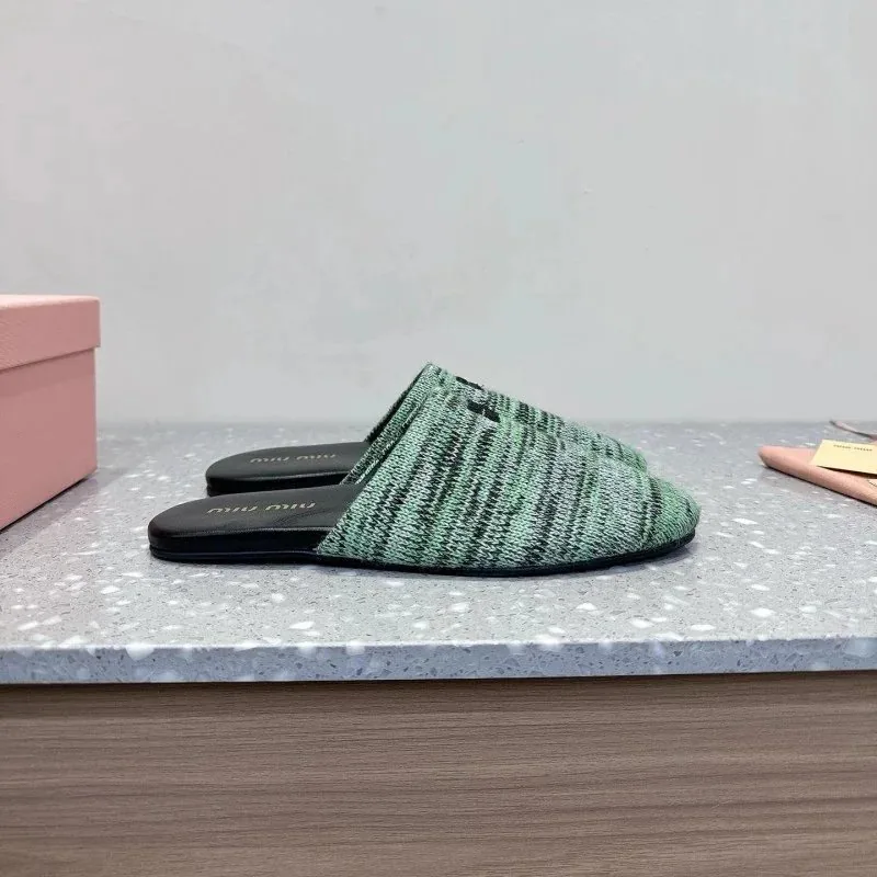 Miu Miu Closed-Toe Slides — QC