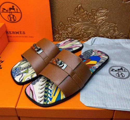 Hermes Chypre Leather Sandals