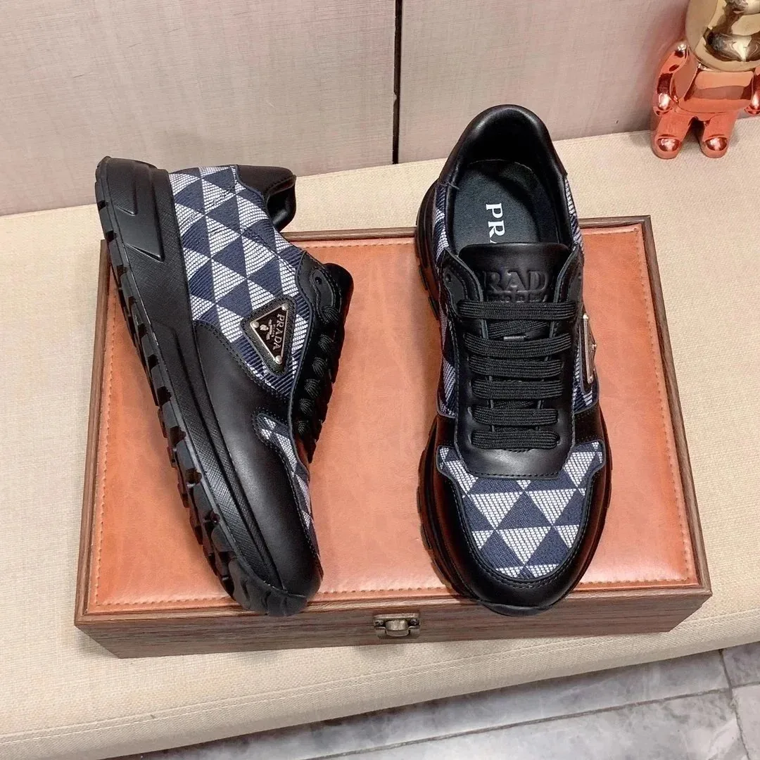 Prada Downtown Black Low-Top Trainers — Photo 13