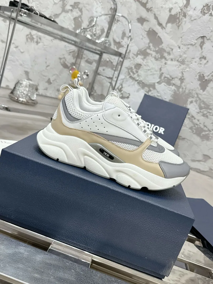 Dior B22 Grey Low-Top Sneakers — Photo 9