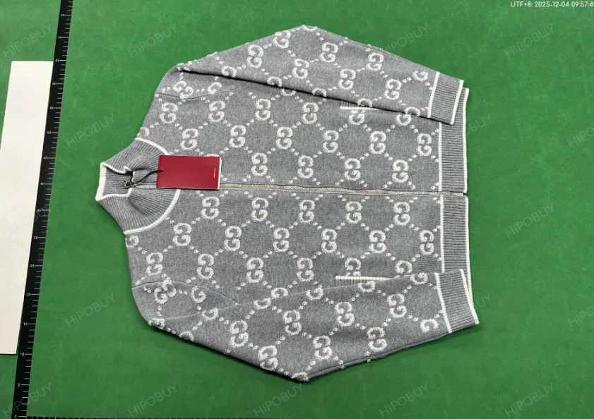 Jacquard Cotton Sweater — Photo 11