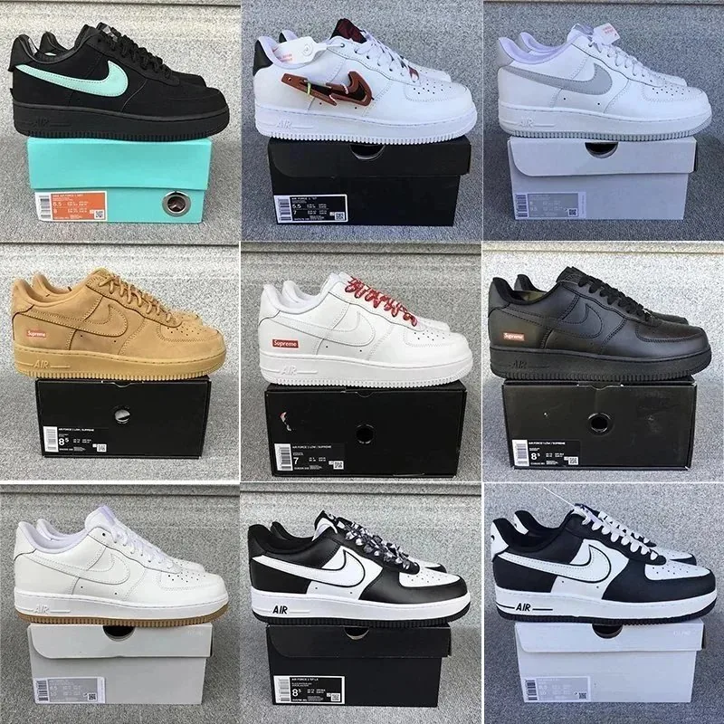 Nike Air Force 1 Lace-Up Running Shoes