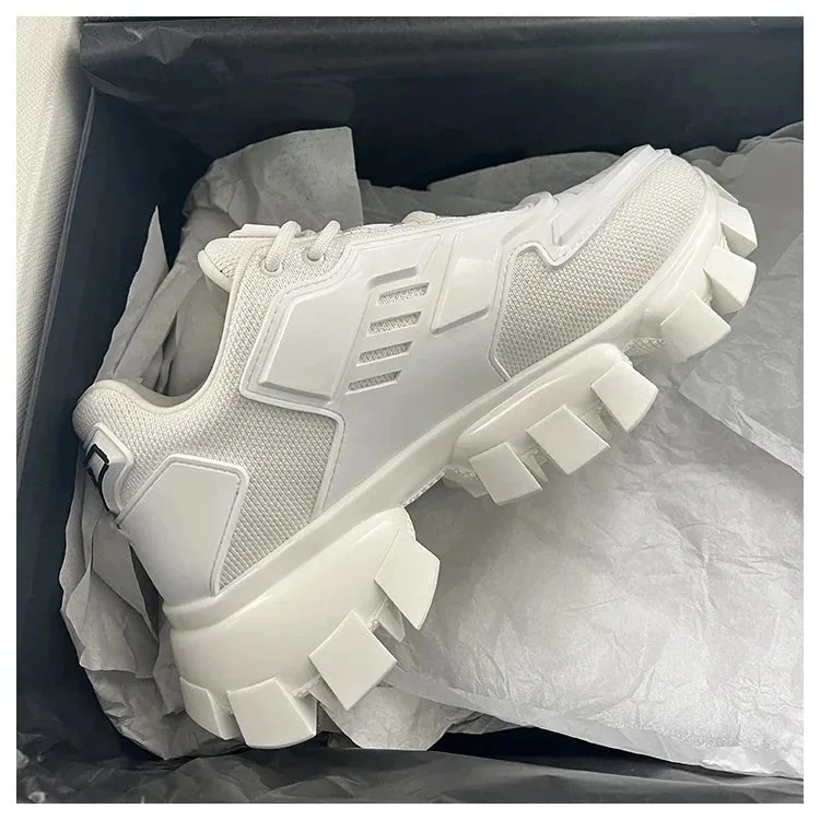 Prada Cloudbust Thunder White Platform Sneakers — photo 5