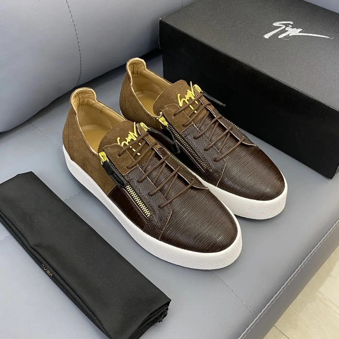 Giuseppe Zanotti Kriss High-Top Cream Sneakers — Photo 11