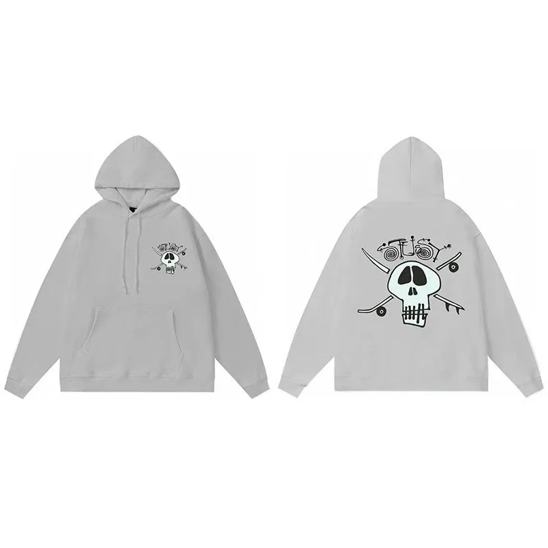 Letter Print Pullover Hoodie — QC