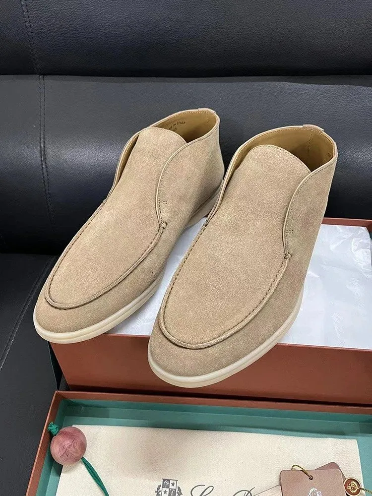 Loro Piana Open Walk Leather Sneakers — QC