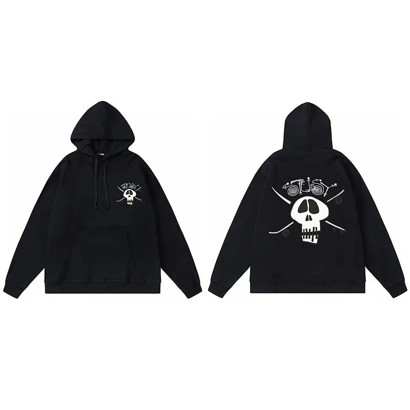 Letter Print Pullover Hoodie — QC