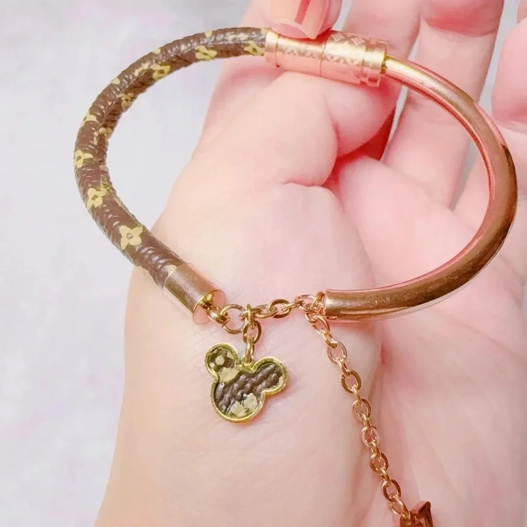 Louis Vuitton Monogram Leather Bracelet — QC