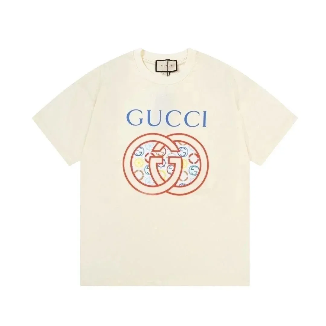 Cotton Crewneck Letter Print T-Shirt — Photo 5