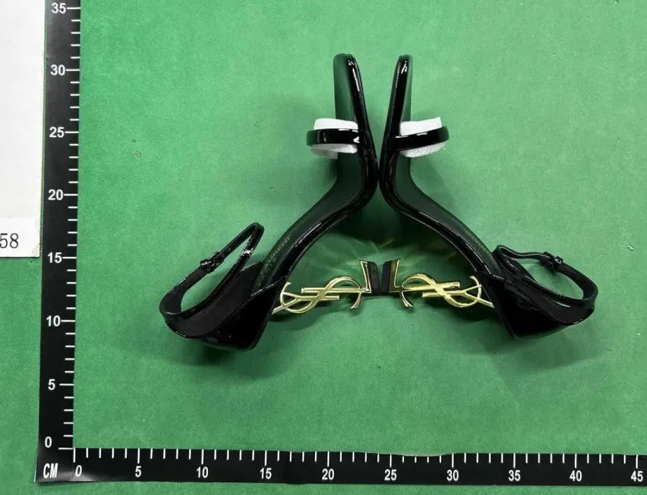 Saint Laurent Opyum Black White High Heels — Photo 14