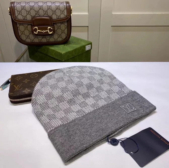 Gucci GG Monogram Knit Beanie Collection — QC