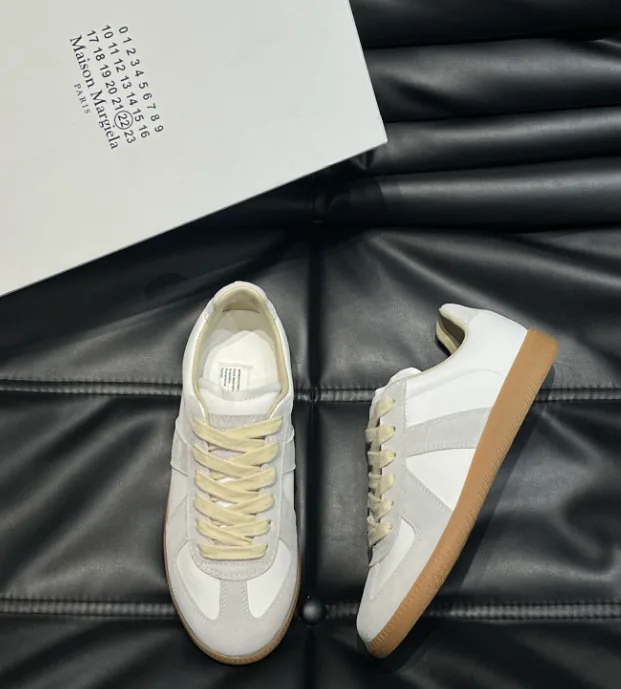 Maison Margiela Replica Beige Low-Top Skate Shoes — Photo 6