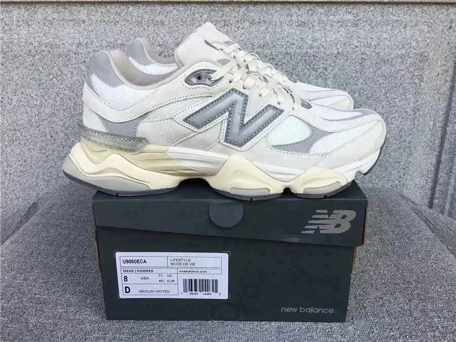 New Balance NB 9060 White Low-Top Sneakers — Photo 13