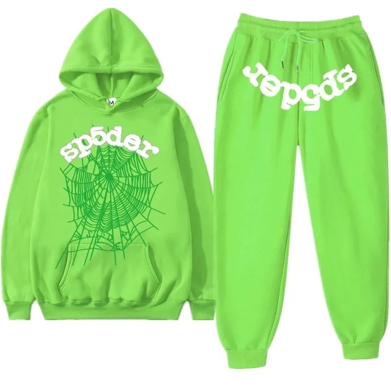 Sp5der Print Hoodie Set — Photo 10