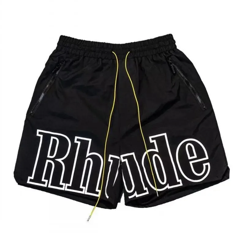 Rhude Drawstring Reflective Basketball Shorts — QC