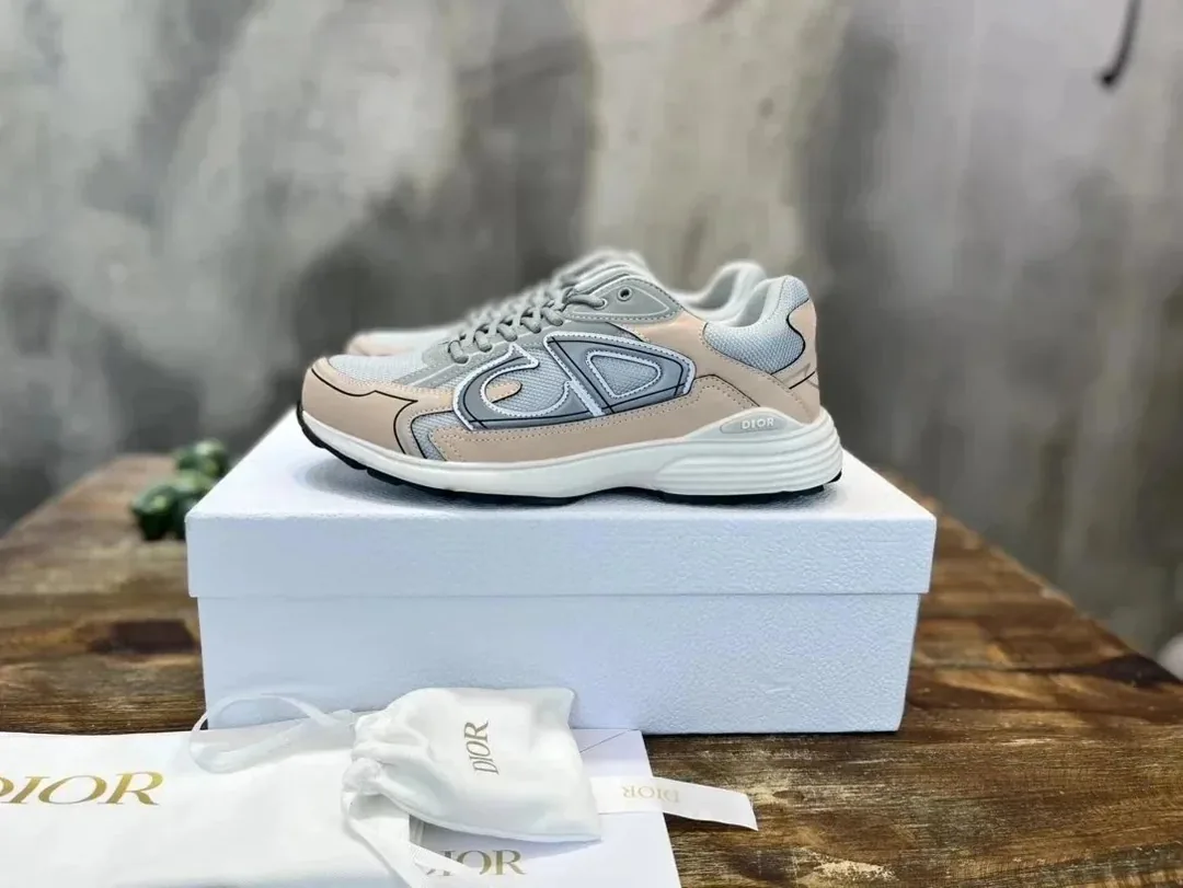 Dior B30 Grey Mesh Trainers — Photo 11