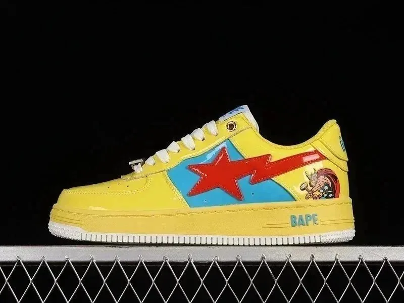 Bape Sta Camo Patent Star Skate Shoes — QC